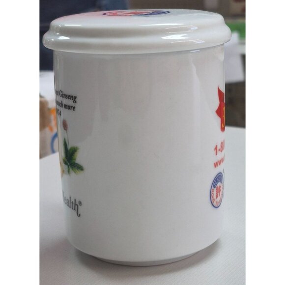 Hsus Root To Health 35th Anniversary Ginseng Ceramic Mug With Lid & Strainer - Picture 5 of 9